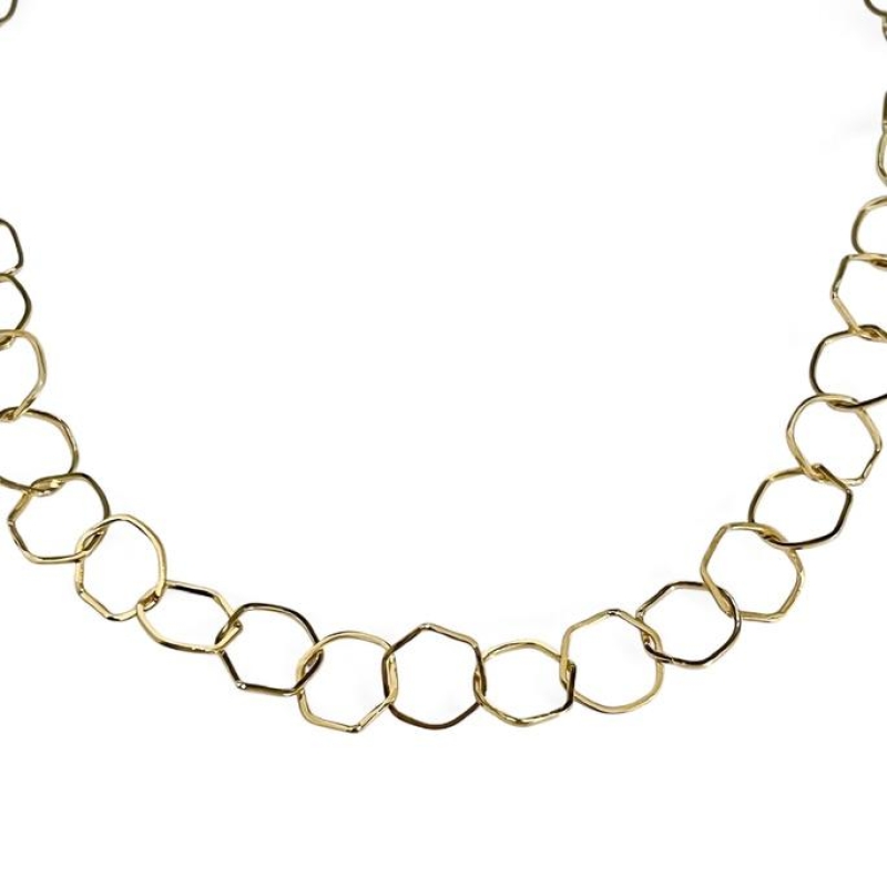 COLAR CHOKER HEXAGONO VAZADO
