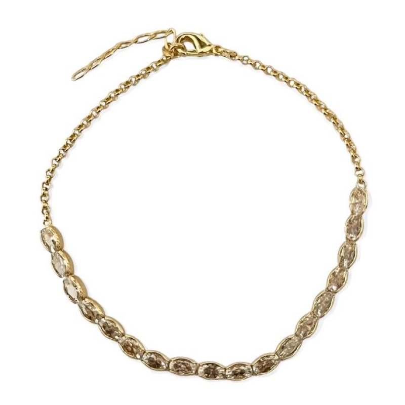 PULSEIRA ZIRCONIA OVAL CRISTAL
