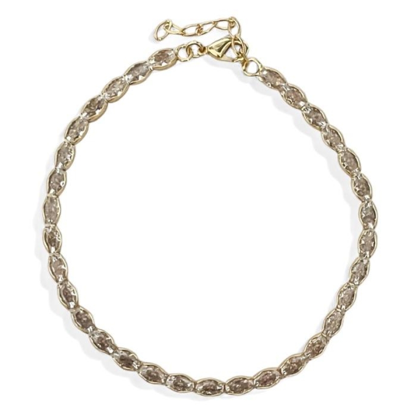 PULSEIRA ZIRCONIA OVAL CRISTAL