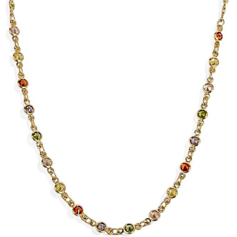 COLAR CHOKER BOLINHA ZIRCONIA COLOR