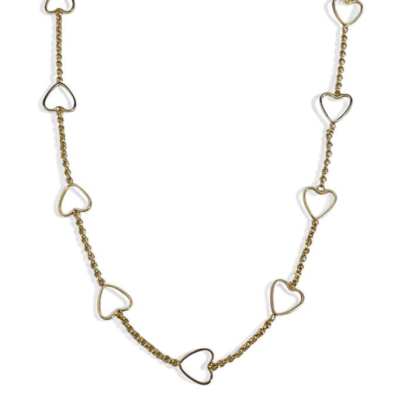 COLAR CHOKER CORAÇÃO VAZADO