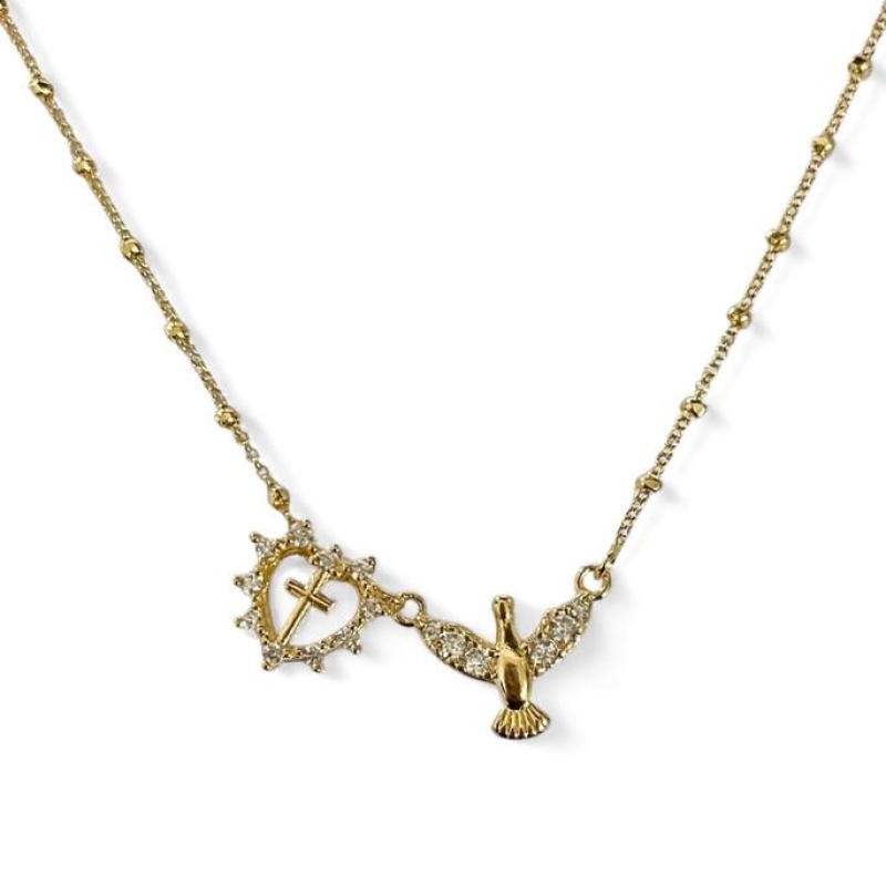 COLAR ESCAPULARIO ZIRCONIA CRISTAL