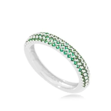 ANEL APARADOR ZIRCONIA ESMERALDA