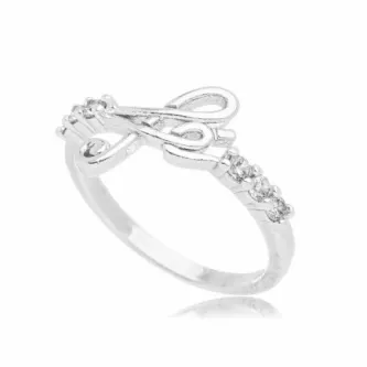 ANEL FE ZIRCONIA CRISTAL