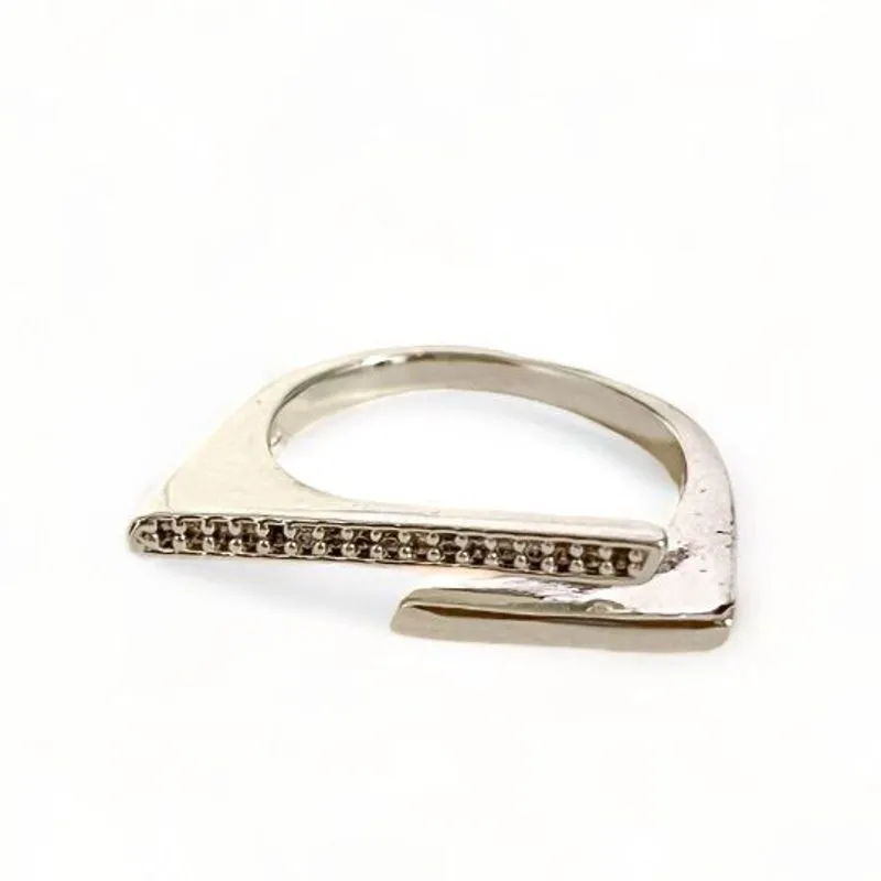 ANEL FILEIRA ZIRCONIA CRISTAL