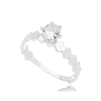 ANEL SOLITARIO CRISTAL 22
