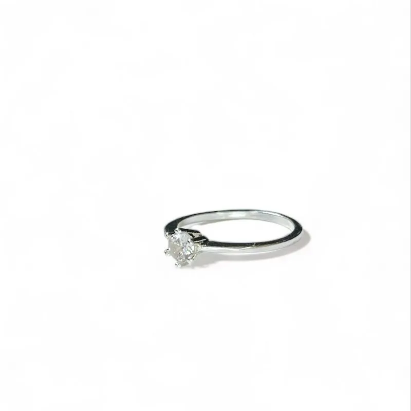 ANEL SOLITARIO ZIRCONIA CRISTAL