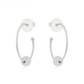 BRINCO ARGOLA BOLINHA LISA