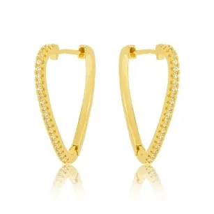 BRINCO ARGOLA CORACAO ZIRCONIA CRISTAL
