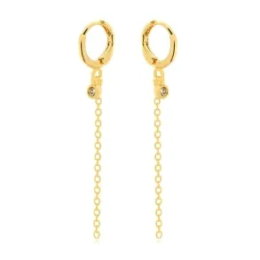 BRINCO ARGOLA CRISTAL CORRENTE