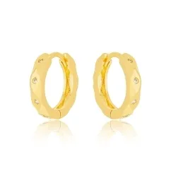 BRINCO ARGOLA DETALHE ZIRCONIA