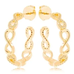 BRINCO ARGOLA INFINITO ZIRCONIA