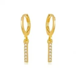 BRINCO ARGOLA PINGENTE ZIRCONIA CRISTAL
