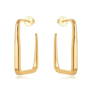 BRINCO ARGOLA QUADRADA LISA