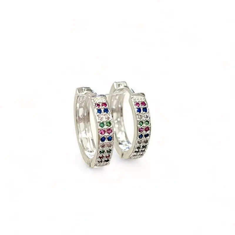 BRINCO ARGOLA ZIRCONIA COLOR