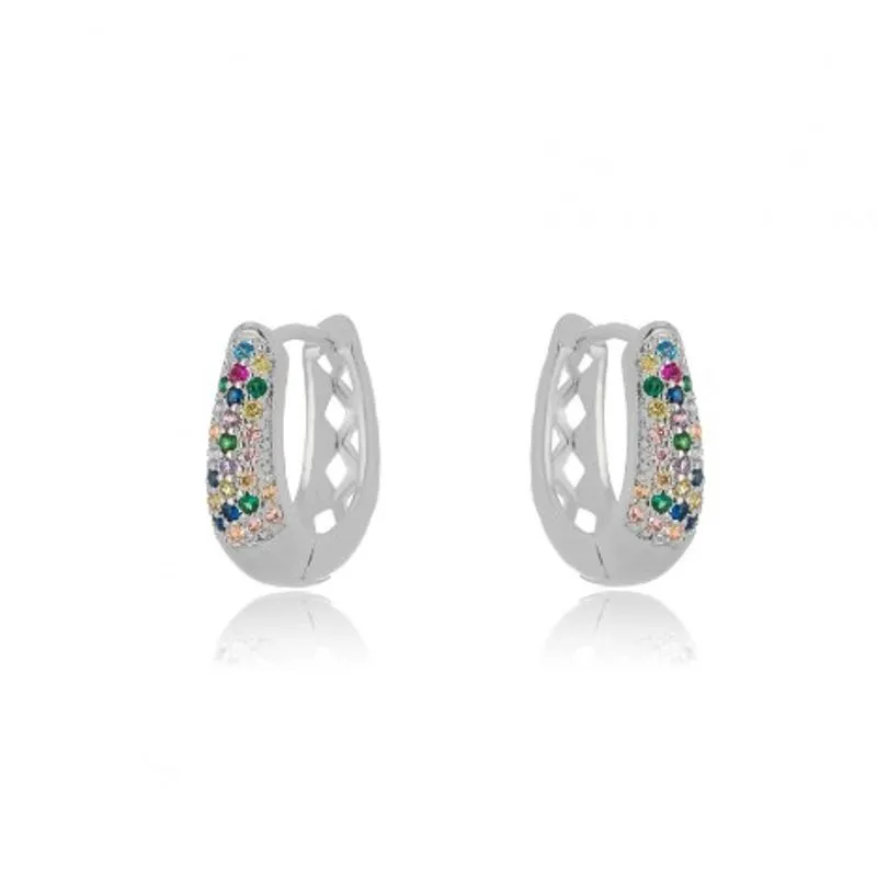 BRINCO ARGOLA ZIRCONIA COLOR