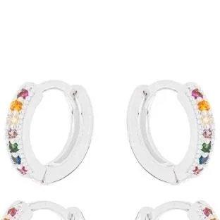 BRINCO ARGOLA ZIRCONIA COLOR G