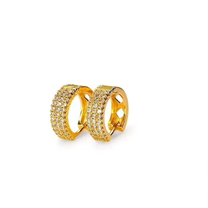 BRINCO ARGOLA ZIRCONIA CRISTAL