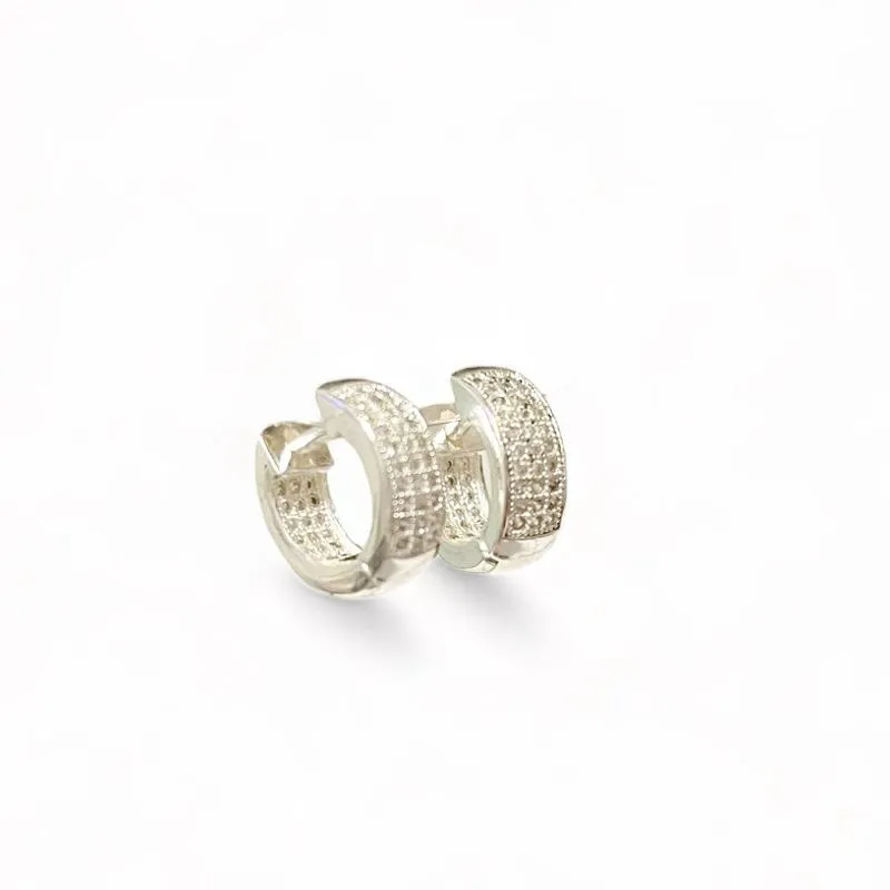 BRINCO ARGOLA ZIRCONIA CRISTAL