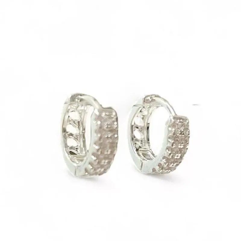 BRINCO ARGOLA ZIRCONIA CRISTAL