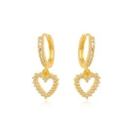 BRINCO ARGOLA ZIRCONIA CRISTAL