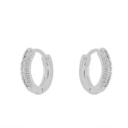 BRINCO ARGOLA ZIRCONIA CRISTAL M