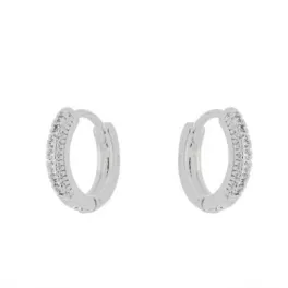 BRINCO ARGOLA ZIRCONIA CRISTAL P
