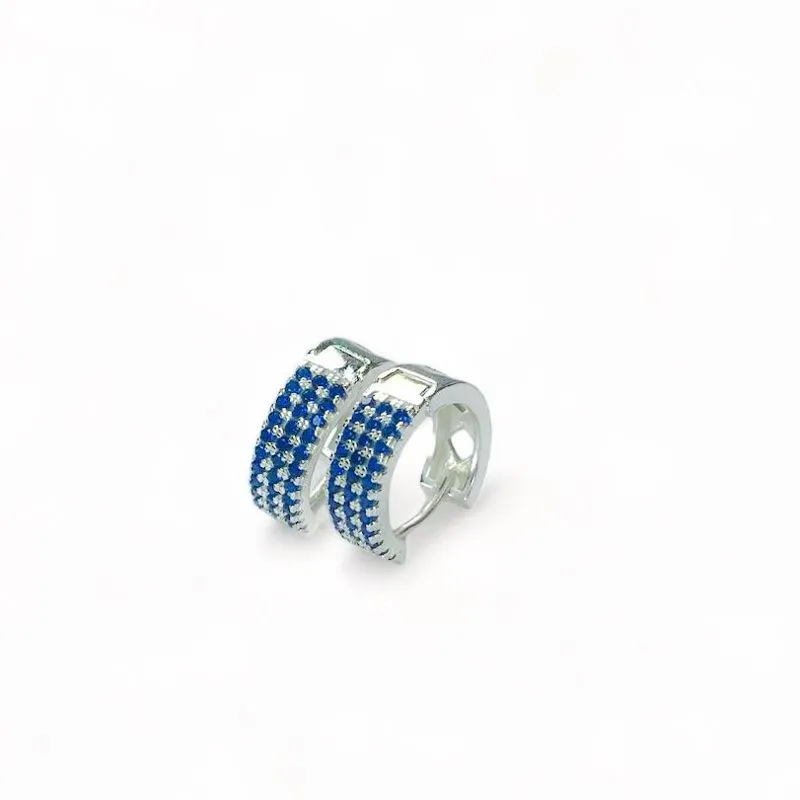 BRINCO ARGOLA ZIRCONIA SAFIRA