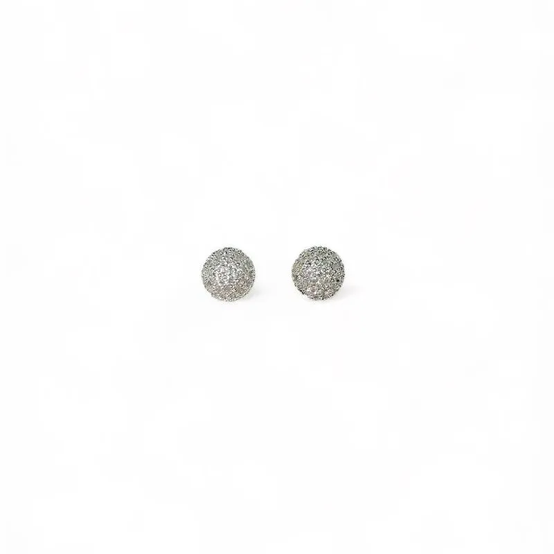 BRINCO BOLINHA ZIRCONIA CRISTAL