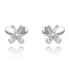 BRINCO BORBOLETA ZIRCONIA