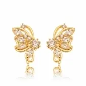 BRINCO BORBOLETA ZIRCONIA