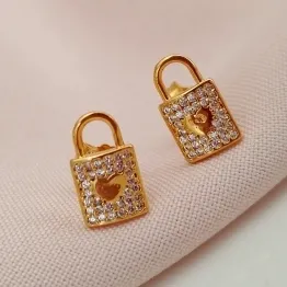 BRINCO CADEADO ZIRCONIA CRISTAL