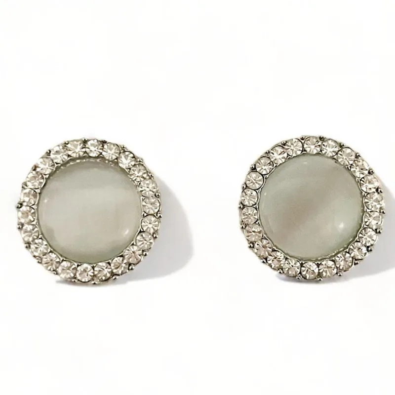 BRINCO CIRCULO OLHO DE GATO ZIRCONIA CRISTAL