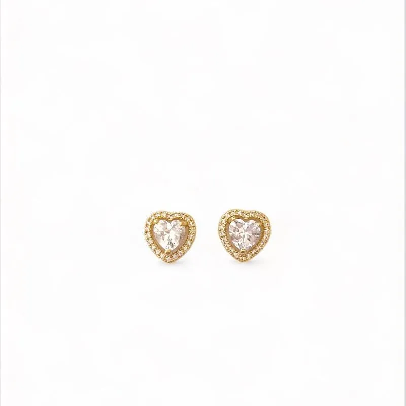 BRINCO CORAÇÃO CRISTAL ZIRCONIA CRISTAL