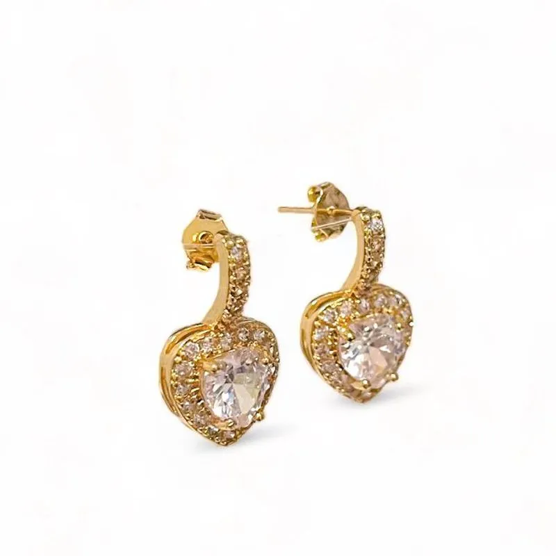 BRINCO CORAÇÃO CRISTAL ZIRCONIA CRISTAL
