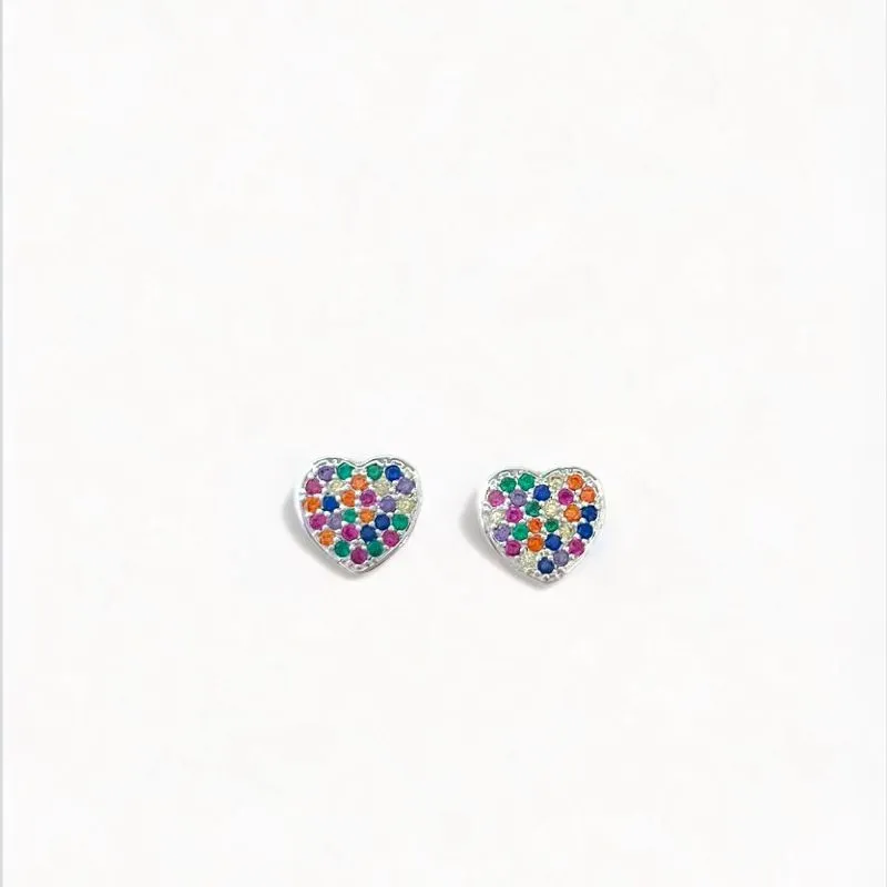 BRINCO CORAÇÃO ZIRCONIA COLOR