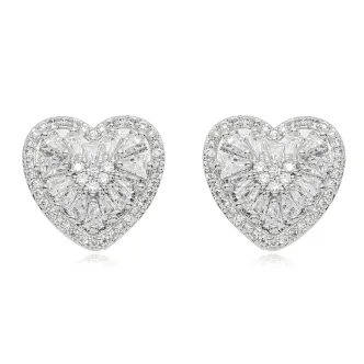 BRINCO CORACAO ZIRCONIA CRISTAL