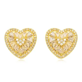 BRINCO CORACAO ZIRCONIA CRISTAL