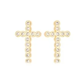 BRINCO CRUZ ZIRCONIA CRISTAL