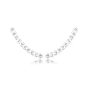 BRINCO EAR CUFF BOLINHA ZIRCONIA CRISTAL