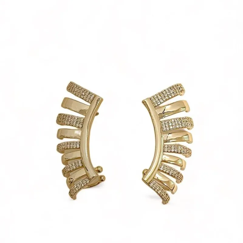 BRINCO EAR CUFF FILEIRAS ZIRCONIA CRISTAL