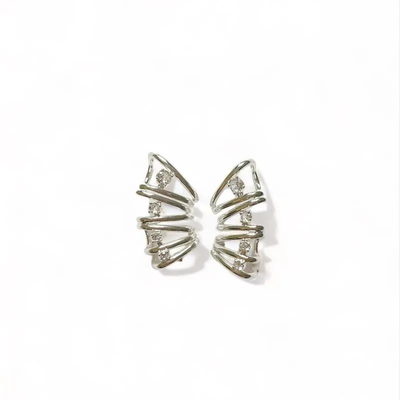 BRINCO EAR CUFF FILEIRAS ZIRCONIA CRISTAL