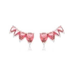 BRINCO EAR CUFF GOTAS ROSA