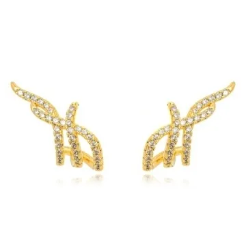 BRINCO EAR CUFF ZIRCO CRISTAL