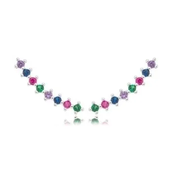 BRINCO EAR CUFF ZIRCONIA COLOR