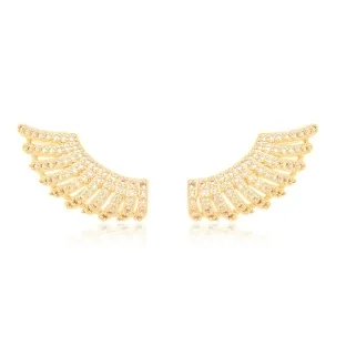 BRINCO EAR CUFF ZIRCONIA CRISTAL