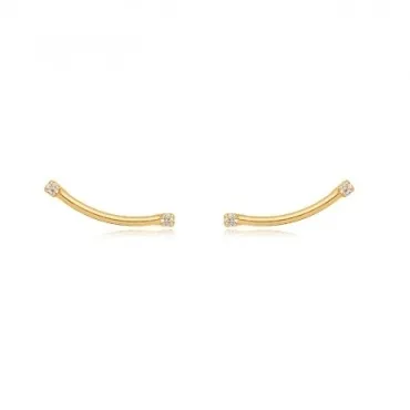 BRINCO EAR CUFF ZIRCONIA CRISTAL