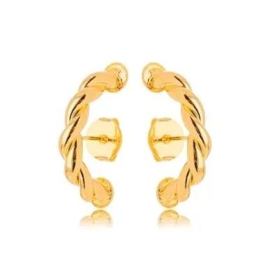 BRINCO EAR HOOK TRANCADO LISO