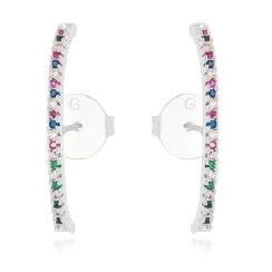 BRINCO EAR HOOK ZIRCONIA COLOR