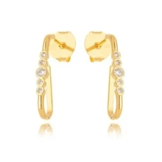 BRINCO EAR HOOK ZIRCONIA CRISTAL
